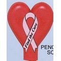 Pencil Topper Screened Heart Eraser